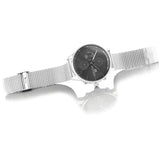 Tommy Hilfiger Chase Quartz Grey Dial Silver Mesh Bracelet Watch For Men - 1791484