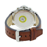 Tommy Hilfiger Landon Chronograph White Dial Brown Leather Strap Watch for Men - 1791531