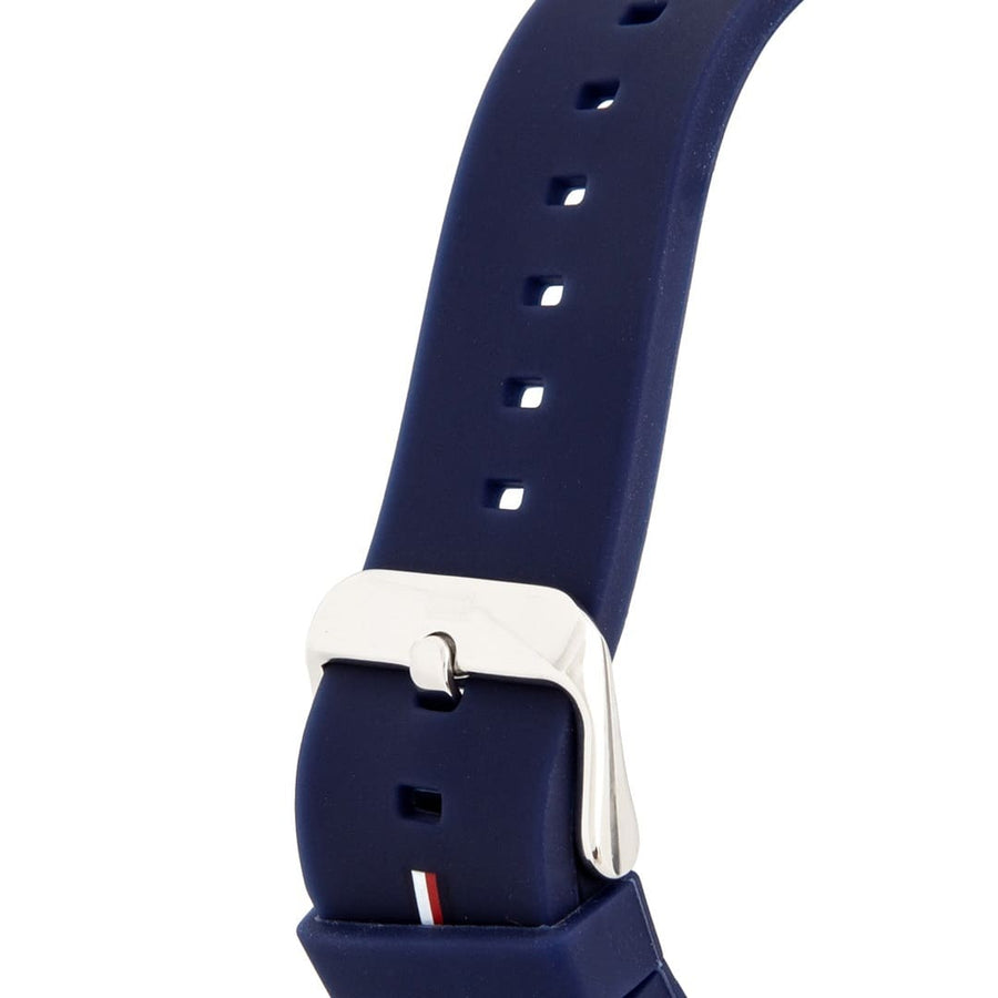 Tommy Hilfiger Austin Quartz Blue Dial Blue Rubber Strap Watch for Men - 1791635