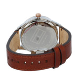 Tommy Hilfiger Spencer Blue Dial Brown Leather Strap Watch for Men - 1791642