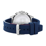 Tommy Hilfiger Mason Blue Dial Blue Rubber Strap Watch for Men - 1791791