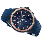 Tommy Hilfiger Aiden Chronograph Blue Dial Blue Silicone Strap Watch For Men - 1791860