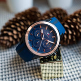 Tommy Hilfiger Aiden Chronograph Blue Dial Blue Silicone Strap Watch For Men - 1791860