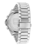 Tommy Hilfiger Larson Multifunction Black Dial Silver Steel Strap Watch For Men - 1791916