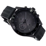 Tommy Hilfiger Larson Chronograph Black Dial Black Rubber Strap Watch For Men - 1791921