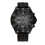 Tommy Hilfiger Larson Chronograph Black Dial Black Rubber Strap Watch For Men - 1791921