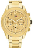 Tommy Hilfiger Lars Chronograph Gold Dial Gold Steel Strap Watch For Men - 1792060