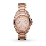 Michael Kors Blair Rose Gold Dial Rose Gold Steel Strap Watch for Women - MK5613