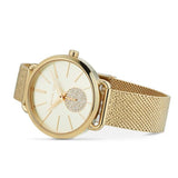 Michael Kors Portia Gold Dial Gold Mesh Bracelet Watch for Women - MK3844