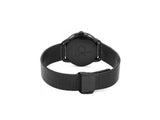 Calvin Klein Minimal Black Dial Black Mesh Bracelet Watch for Women - K3M224X1