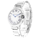 Cartier Ballon Bleu De Cartier Silver Dial Silver Steel Strap Watch for Women - W69011Z4