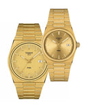 Tissot PRX Champagne Yellow Gold Dial Gold Steel Strap Watch for Men - T137.410.33.021.00