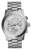 Michael Kors Runway Silver Dial Silver Steel Strap Watch for Men- MK8086