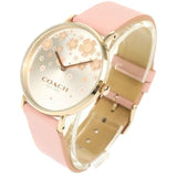 Coach Perry Silver Dial Pink Leather Strap Watch For Women - 14503325