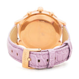 Swarovski Octea Lux Chrono Purple Dial Purple Leather Strap Watch for Women - 5632263