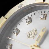 Tag Heuer Aquaracer Quartz Diamonds Mother of Pearl Dial Two Tone Steel Strap Watch for Men - WBD1422.BB0321