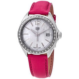 Tag Heuer Formula 1 Quartz 35mm Mother of Pearl Dial Pink Leather Strap Watch for Women - WBJ131A.FC8252