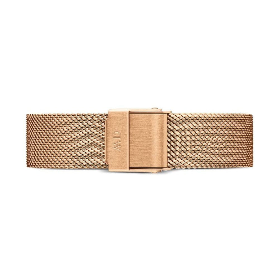 Daniel Wellington Petite Melrose Brown Dial Rose Gold Mesh Strap Watch For Women - DW00100477