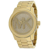 Michael Kors Runway Gold Dial Gold Steel Strap Watch for Women - MK5706