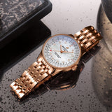 Breitling Navitimer Automatic 35 White Mother of Pearl Dial Rose Gold Steel Strap Watch for Men - R17395211A1R1