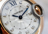 Cartier Ballon Bleu De Cartier Diamonds Silver Dial Two Tone Steel Strap Watch for Women - W3BB0026