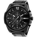 Diesel Mega Chief Chronograph Black Steel Strap Watch For Men - DZ4283