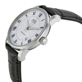 Mido Baroncelli III Automatic Silver Dial Black Leather Strap Watch For Women - M7600.4.21.4