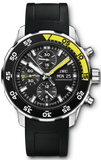 IWC Aquatimer Automatic Chronograph Black Dial Black Rubber Strap Watch for Men - IW376709