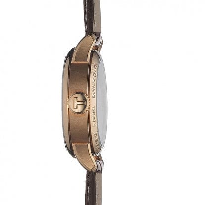 Tissot Chemin Des Tourelles Powermatic 80 Lady Silver Dial Brown Leather Strap Watch For Women - T099.207.36.037.00