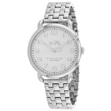 Coach Delancey Classic White Dial Silver Steel Strap Watch for Women - 14502260