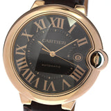 Cartier Ballon Bleu De Cartier Brown Dial Brown Leather Strap Watch for Men - W6920037