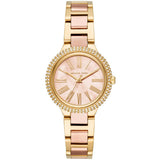 Michael Kors Taryn Rose Gold Dial Two Tone Steel Strap Watch For Women - MK6564