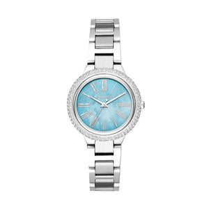 Michael Kors Taryn Quartz Blue Dial Blue Steel Strap Watch For Women - MK6563