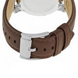 Fossil Grant Twist Multi-Function White Dial Brown Leather Strap Watch for Men - ME1144