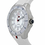 Tommy Hilfiger White Dial White Rubber Strap Watch for Women - 1781271