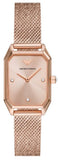 Emporio Armani Joy Quartz Rose Gold Dial Rose Gold Mesh Bracelet Watch For Women - AR11347