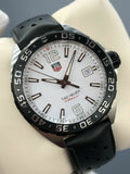 Tag Heuer Formula 1 Quartz White Dial Black Rubber Strap Watch for Men -  WAZ1111.FT8023