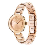 Movado Bold Rose Gold Dial Rose Gold Steel Strap Watch for Women - 3600387