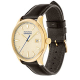 Movado Heritage Calendoplan Beige Dial Brown Leather Strap Watch for Men - 3650003