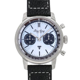 Breitling Top Time B01 Triumph Blue Dial Black Leather Strap Watch for Men - AB01764A1C1X1