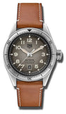 Tag Heuer Autavia Isograph Grey Dial Calfskin Brown Leather Strap Watch for Men - WBE5111.FC8267