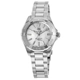 Tag Heuer Aquaracer White Mother of Pearl Dial Silver Steel Strap Watch for Women - WBD1311.BA0740