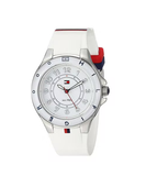 Tommy Hilfiger White Dial White Rubber Strap Watch for Women - 1781271