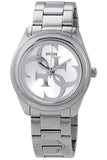 Guess G-Twist Silver Dial Silver Steel Strap Watch for Women - W1082L1