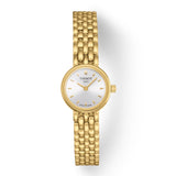 Tissot T Lady Lovely Silver Dial Gold Steel Strap Watch For Women - T058.009.33.031.00