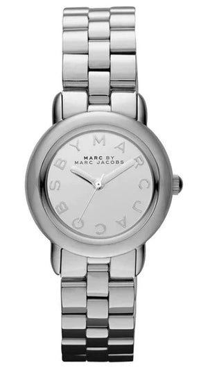 Marc Jacobs Marc Silver Dial Silver Steel Strap Watch for Women - MBM3173