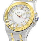 Versace Chain Reaction Quartz White Dial Two Tone Steel Strap Watch for Men - VEDY00519