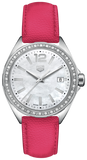 Tag Heuer Formula 1 Quartz 35mm Mother of Pearl Dial Pink Leather Strap Watch for Women - WBJ131A.FC8252