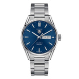 Tag Heuer Carrera Automatic 41mm Blue Dial Silver Steel Strap Watch for Men - WAR201E.BA0723