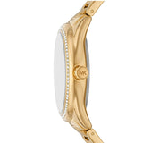 Michael Kors Janelle Quartz Gold Dial Gold Steel Strap Watch For Women - MK7381